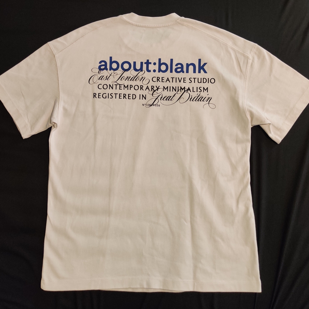 About:Blank Ivory Heavyweight Boxy Tee